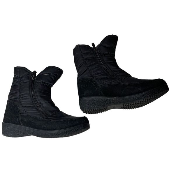 Flexus Spring Step Ernestina Faux Fur Quilted Boots. Size 38(8). - Picture 5 of 15